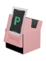 Pink Portal Nexus 100+ Deck Box by Palms Off Gaming featuring Command Case slot for commander card display.