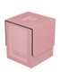 Exploded view of Palms Off Gaming pink Portal Nexus 100+ Deck Box showing box, Command Case and removable magnetic lid.