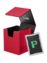 Palms Off Gaming red Portal Nexus 100+ Deck Box with included Command Case for Pokémon, MTG and more.