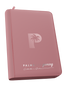 Palms Off Gaming Collector’s Series pink 4 pocket zip binder with PU leather cover, holds 160 Pokémon, MTG, Yu-Gi-Oh! Trading cards and more.