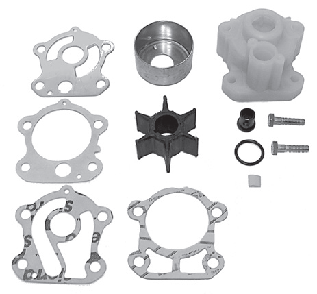 New Red Rhino / Yamaha 2.6/3.1/3.3L Water Pump Kit, Single Water Pickup