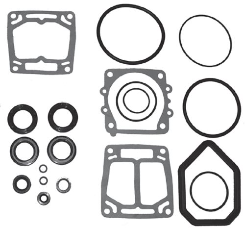 New Red Rhino / Yamaha 4/6 Cylinder Lower Unit Seal Kit OEM # 6E5-W0001-51-00, 6E5-W0001-F1-00