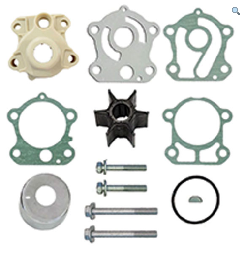 EMP 46-46232 complete water pump rebuild kit with housing and impeller for Mercury and Mariner 25 to 30 HP 4-stroke outboard motors