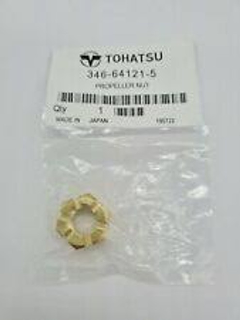 New OEM Nissan & Tohatsu 9.9C - 18D HP 2-Stroke Outboard Propeller Nut OEM # 346641215M