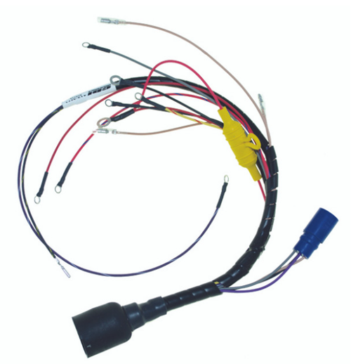 New CDI / Johnson & Evinrude 1989-1990 Wiring Harness 3 Cyl. 60-70 HP Round Plug OEM # 413-3771