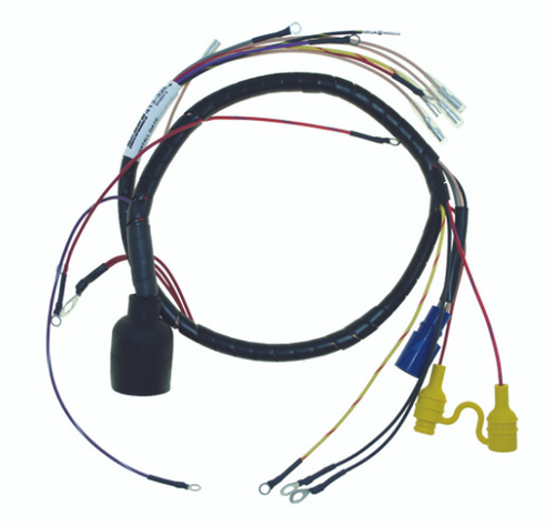 New CDI / Johnson & Evinrude 1989-1993 Wiring Harness 4 Cyl. 120-140 HP Loop Charged Engines w/ Quick Start & S.L.O.W., Round Plug OEM # 413-3284