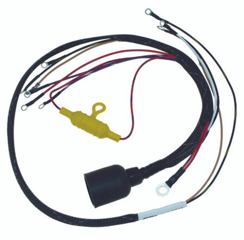 New CDI / Johnson & Evinrude 1976-1978 Wiring Harness 6 Cyl. 150-235 HP Cross Flow Engines, Round Plug OEM # 413-9917