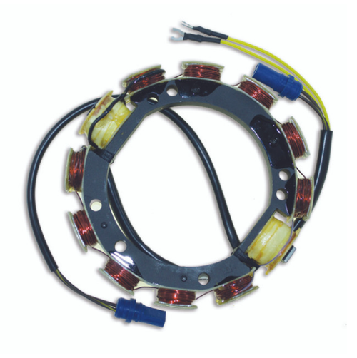 New CDI / Johnson & Evinrude 1988 Stator 6 Cyl., 9 amp Cross Flow Engines w/ Twin Power Packs 150 HP OEM # 583537
