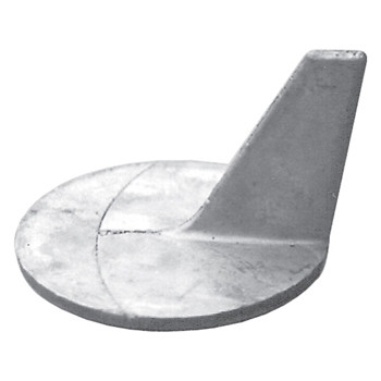 New Techno Seal / Mercury Zinc Anode Small Trim Tab, 225hp Part # 822777Q 1