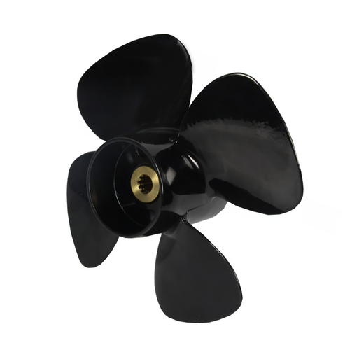 New EMP / Mercury 8-9.9HP 10" x 5, 7" Outboard Aluminum 4-Blade Propeller