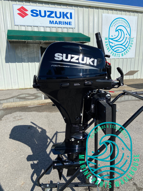 New Suzuki 9.9 HP Tiller Outboard Motor 4-Stroke Short Shaft Pull Start - 5-Year Warranty