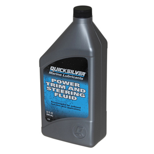 New OEM Mercury Power Steering & Hydraulic Oil – 1 Quart – Genuine Factory Formula – OEM Part #858075Q01