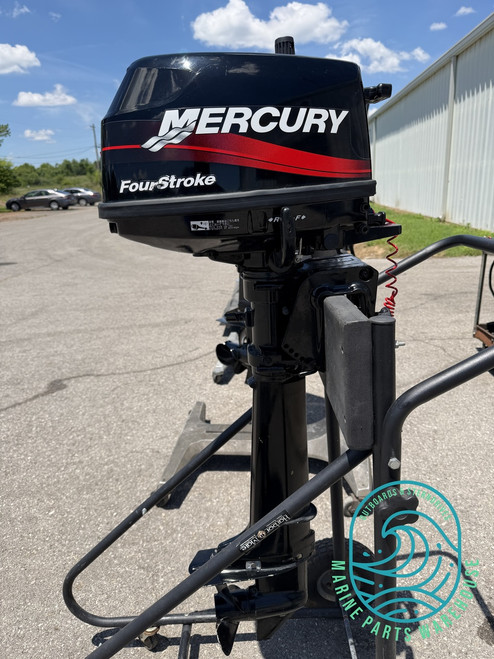 2004 Mercury 6 Hp Single Cylinder 4-Stroke 20" (L) Outboard Tiller Motor