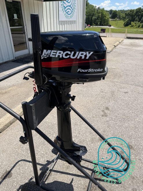 2004 Mercury 6 Hp Single Cylinder 4-Stroke 20" (L) Outboard Tiller Motor