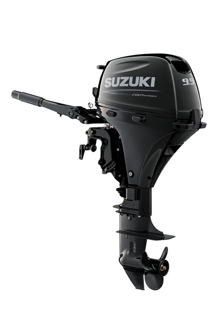 Suzuki 9.9 HP Outboard Motor - Side View