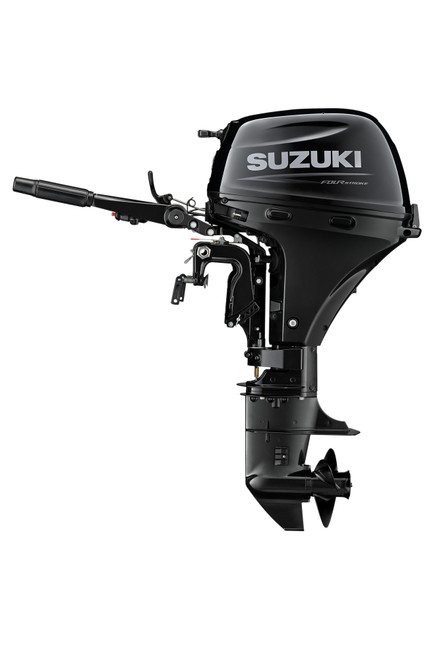 Suzuki DF9.9BES 9.9 HP EFI 4-Stroke Outboard Motor – Side Profile – 15" Short Shaft – Electric Start
