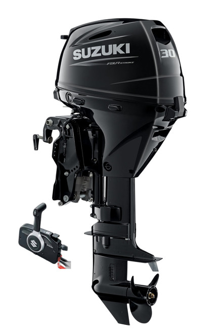 Suzuki DF30ATL 30 HP EFI 4-Stroke Outboard Motor - Main Product View - 20" Long Shaft - Electric Start - Remote Control - Power Trim & Tilt