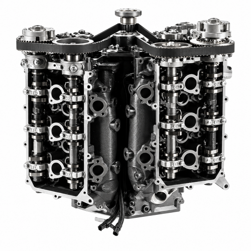 OBR YA-P6F-35L-R remanufactured long block for 2012 and newer Yamaha F225 F250 F300 4.2L V6 Offshore outboards with side oil cooler