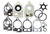 EMP 46-01111 complete water pump kit with housing for older Mercury and Mariner 35-65 HP outboard motors