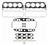 New Felpro / Mercruiser Head Gasket Set GM 7.4 L Gen V ( Exc. EFI, HO) w/Oval Int. Ports 1992-1996 Part # 17242