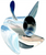 New Turning Point Express Mach 4 14,13.5,13.25,13" x 11,13,15,17,19,21" 4-Blade Outboard Stainless Propeller