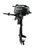 Suzuki DF2.5 2.5 HP 4-stroke outboard motor in Nebular Black with tiller handle available in 15 inch and 20 inch shaft lengths