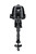 Suzuki DF4AS 4 HP 4-stroke outboard motor in Nebular Black with 15 inch short shaft and tiller steering - Rear View