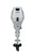 Suzuki DF20ASW 20 HP EFI 4-Stroke White Outboard Motor - Rear View - Tiller Handle - Manual Start