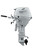 Suzuki DF25ATHLW 25 HP EFI 4-Stroke White Outboard Motor - Side View - 20" Long Shaft - Power Trim & Tilt