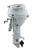 Suzuki DF30ATLW 30 HP EFI White 4-Stroke Outboard Motor - Side View - 20" Long Shaft - Remote Control