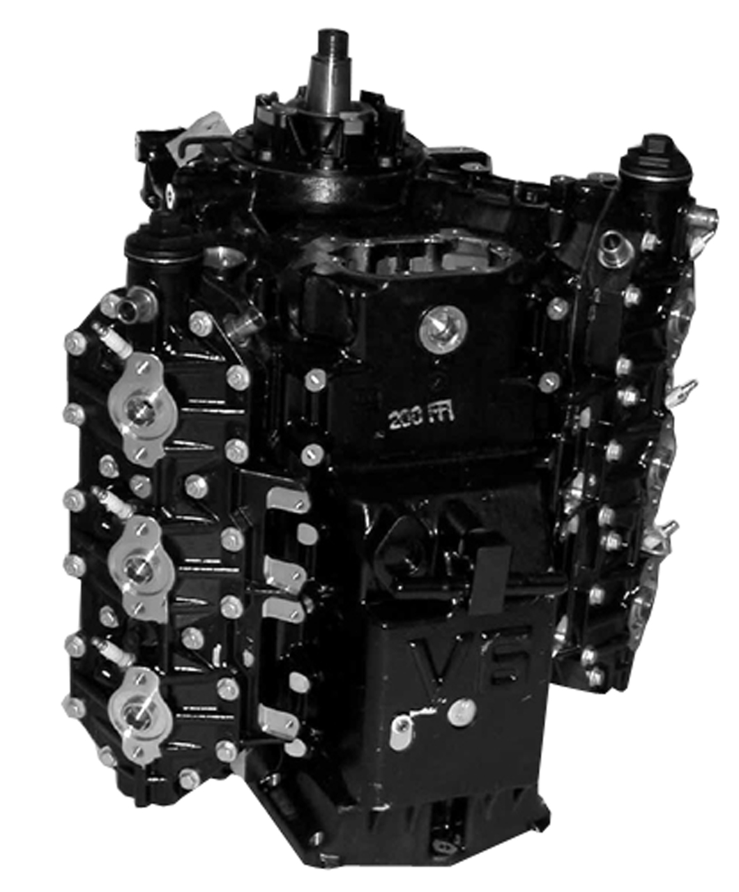 Remanufactured Johnson & Evinrude 200/225/250 HP V6 90° Ficht Outboard Powerhead, 19992005