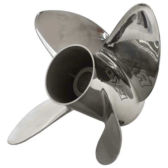 New OEM BRP / Rx4 4-Blade Standard Rotation Stainless Steel Outboard  Propeller