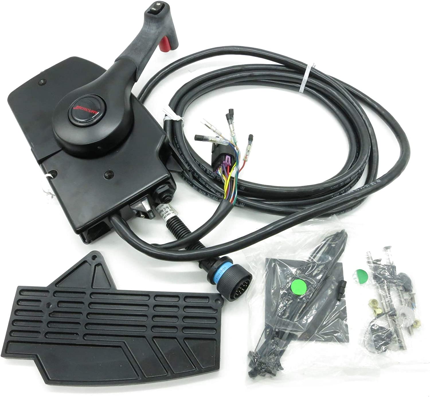 New OEM Mercury Outboard Side Mount 14 Pin Control Box Assembly w/ Trim  Switch & 15' Harness OEM # 881170A13 / Marine Parts Warehouse