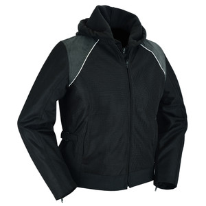 DS867 Women's Mesh 3-in-1 Riding Jacket (Black/Black Tone Reflective) DS867 Women's Mesh 3-in-1 Riding Jacket (Black/Black Tone Reflective)