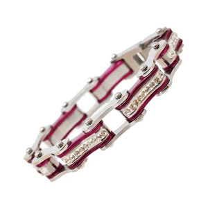VJ1103 Two Tone Silver/Candy Purple W/White Crystal Centers VJ1103 Two Tone Silver/Candy Purple W/White Crystal Centers