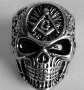 R191 Stainless Steel All Seeing Eye Skull Face Biker Ring R191 Stainless Steel All Seeing Eye Skull Face Biker Ring