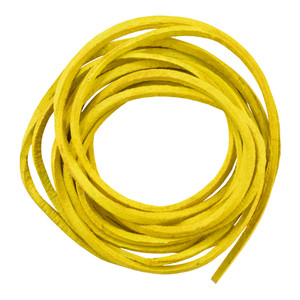 SLYELLOW 6' Feet Leather Laces - Yellow