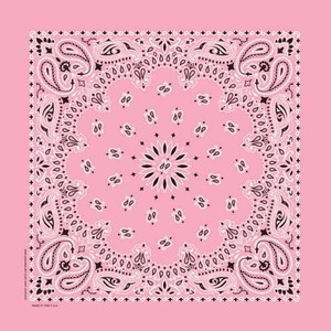 NT4408 Bandana Paisley Light Pink