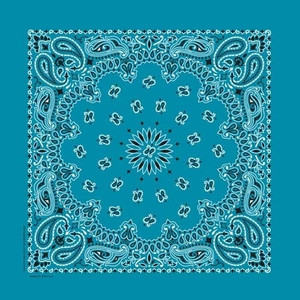 NT4412 Bandana Paisley Turquoise