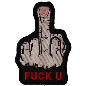 P2518 Fuck U Finger Naughty Iron on Patch P2518 Fuck U Finger Naughty Iron on Patch