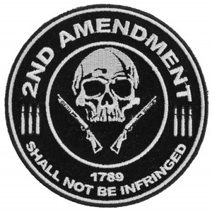 P3565 2nd Amendment Shall Not Be Infringed Skull 1789 Small Patch P3565 2nd Amendment Shall Not Be Infringed Skull 1789 Small Patch