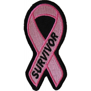 P4768 Breast Cancer Survivor Pink Ribbon Patch P4768 Breast Cancer Survivor Pink Ribbon Patch