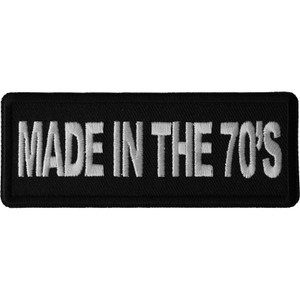 P6675 Made in the 70s Novelty Iron on Patch P6675 Made in the 70s Novelty Iron on Patch