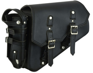 DS5011L Left Side Synthetic Leather Swing Arm Bag w/Bottle Holder DS5011L Left Side Synthetic Leather Swing Arm Bag w/Bottle Holder