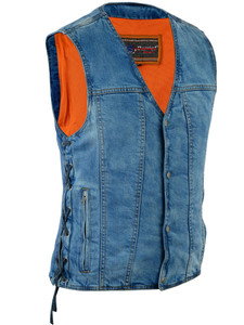 DM905BU Men's Single Back Panel Concealed Carry Denim Vest DM905BU Men's Single Back Panel Concealed Carry Denim Vest