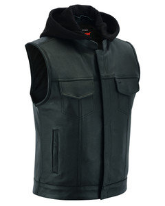 DS182 Concealed Snaps, Premium Naked Cowhide, Removable Hood & Hidden DS182 Concealed Snaps, Premium Naked Cowhide, Removable Hood & Hidden