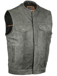 DS191V Concealed Snaps, Premium Naked Cowhide, Hidden Zipper, w/o Col DS191V Concealed Snaps, Premium Naked Cowhide, Hidden Zipper, w/o Col