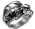 R105 Stainless Steel Skull Vador Biker Ring