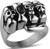 R153 Stainless Steel Ring Fist Biker Ring