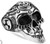 R164 Stainless Steel Laid Back Biker Ring